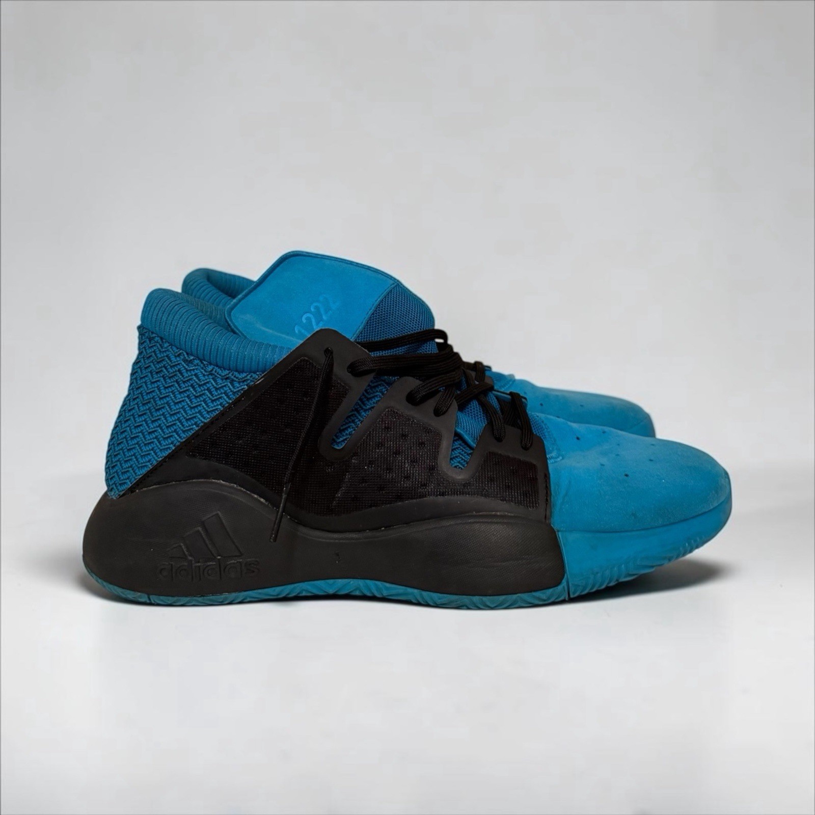 adidas Pro Vision Basketball Shoes Shock Cyan Teal/Black BB9302 Men’s Size 12.5