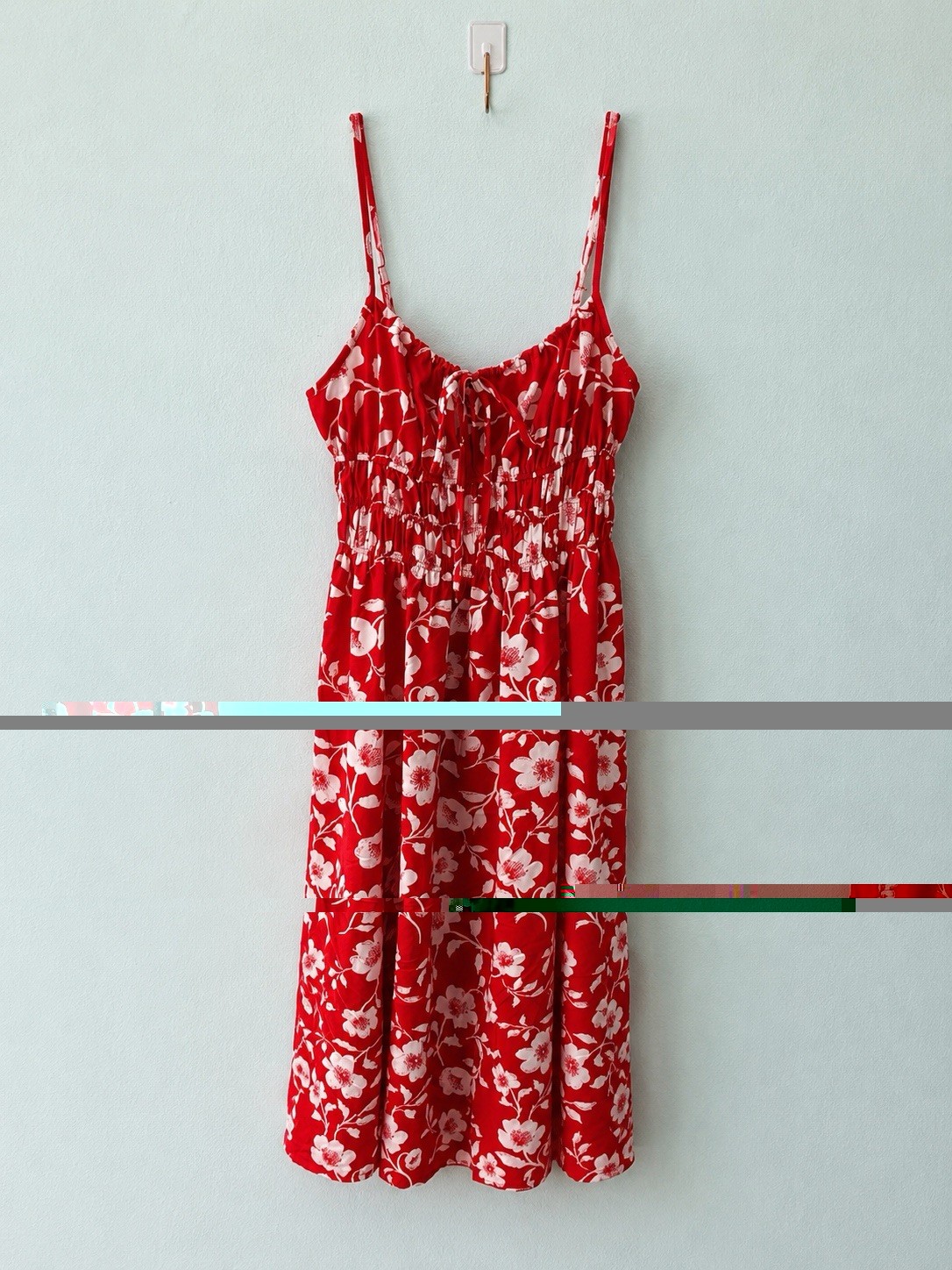 NWT Hesperus Women’s Red Floral Sun Dress Size M