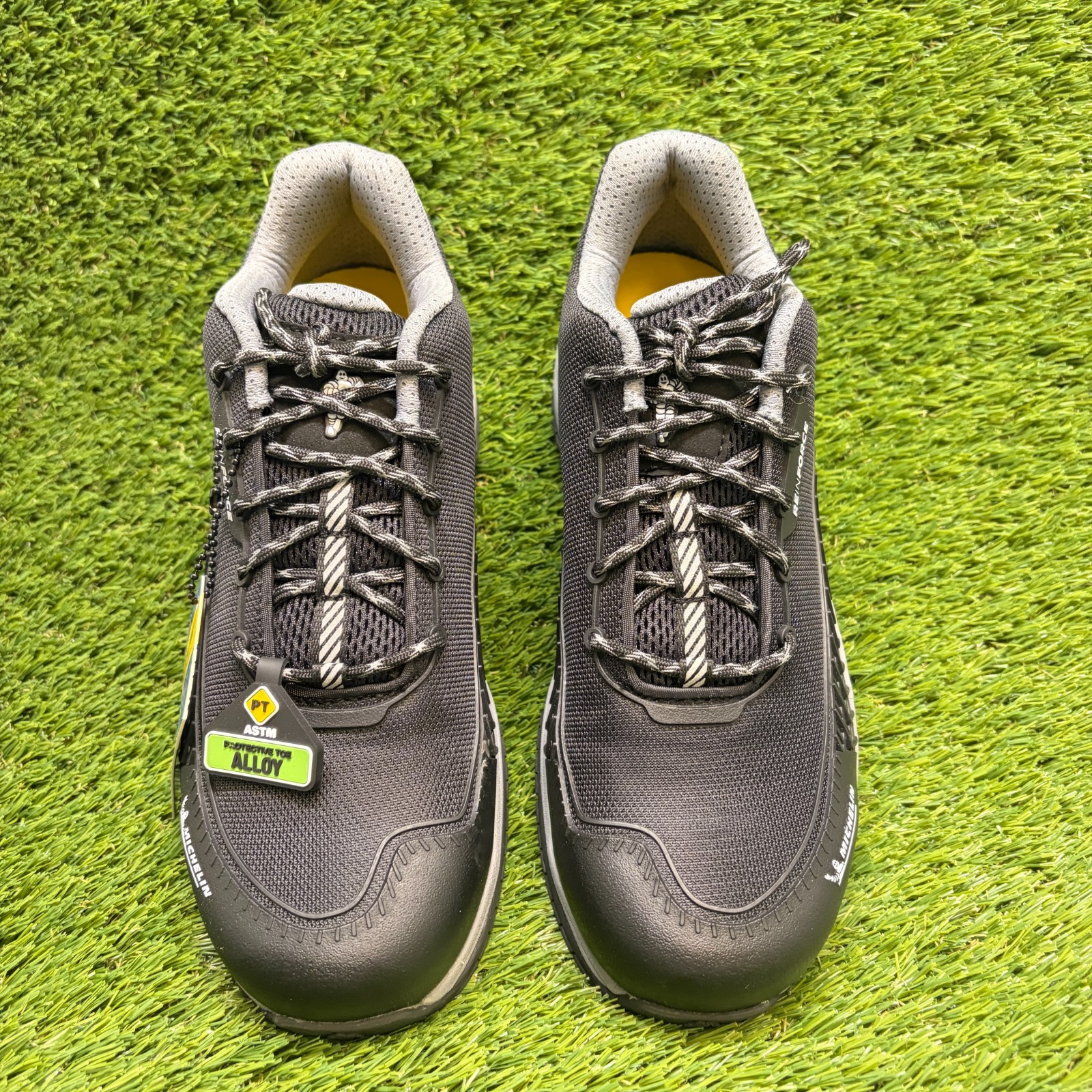 Michelin Latitude Tour Mens Size 9.5 Black Gray Alloy Toe Safety Work Shoes