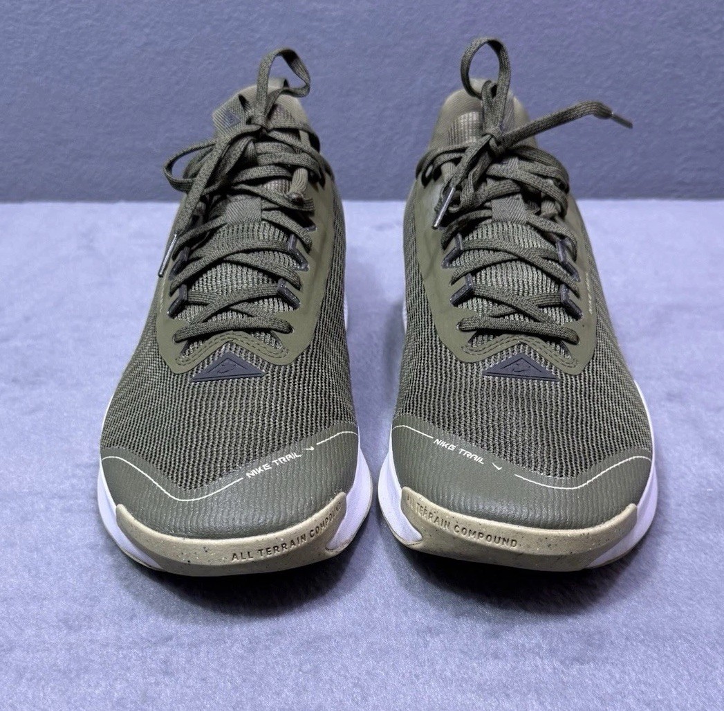 Nike Juniper Trail 3 Running Shoes Mens 12 FQ0904-202 Olive Trail ATC Hiking
