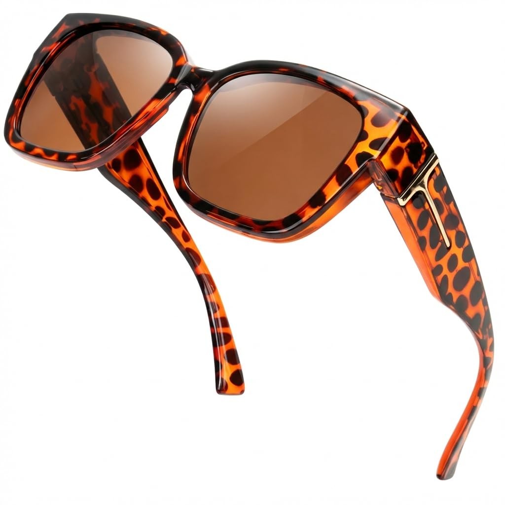 Yogo Vision Polarized Fit Over 56-18-150, Brown Tortoise Frame With Grey Lens