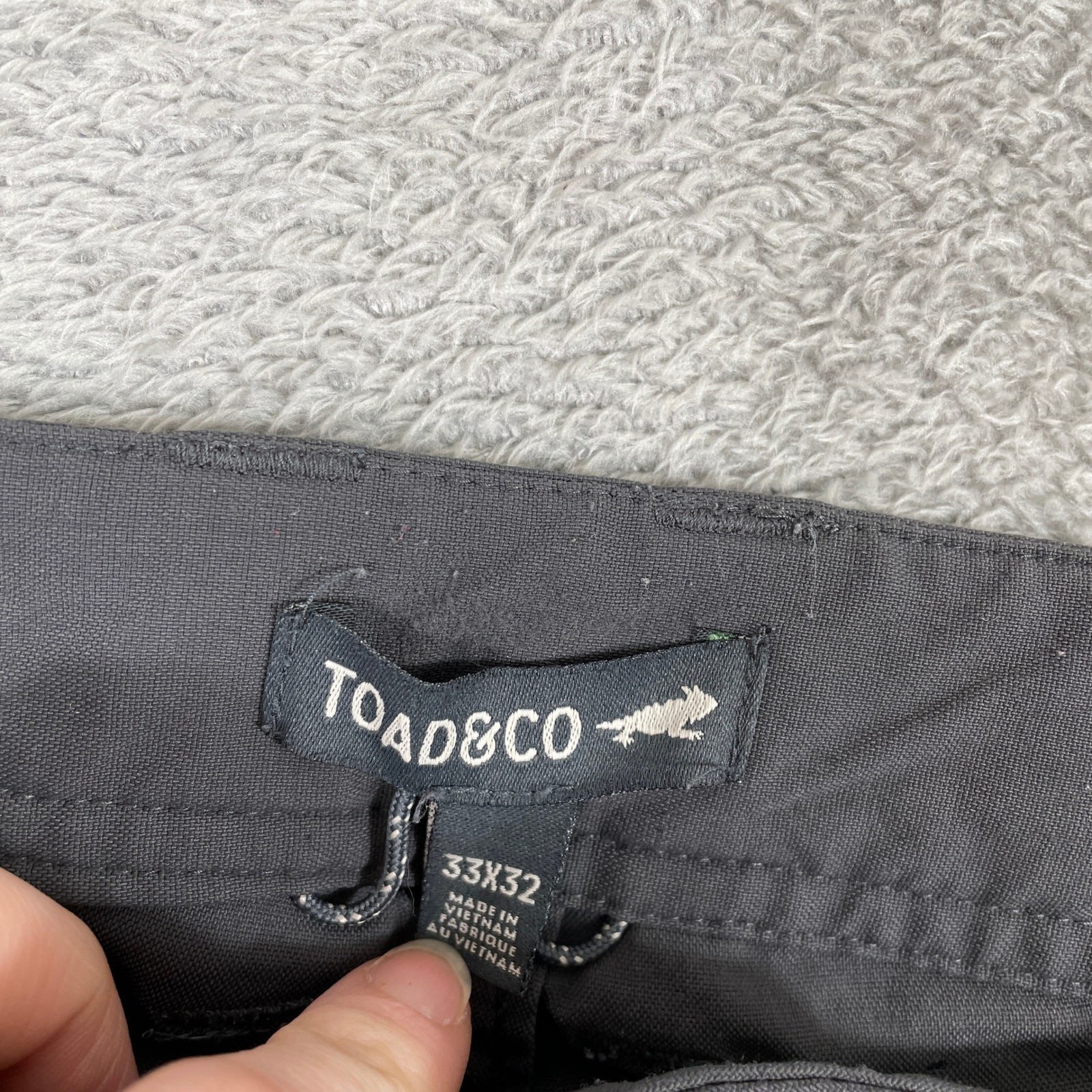 Toad&Co Rover 5 Pocket Lean Pant Mens 33×30 Grey Stretch Hiking Travel Gorpcore