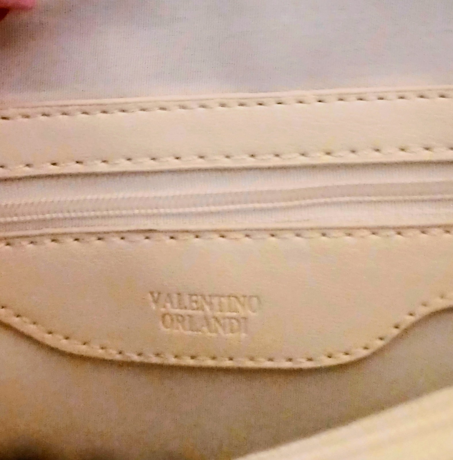 NEW Valentino Orlandi V-4002G Quilted Leather Tote Crossbody & Wallet WHITE NWT