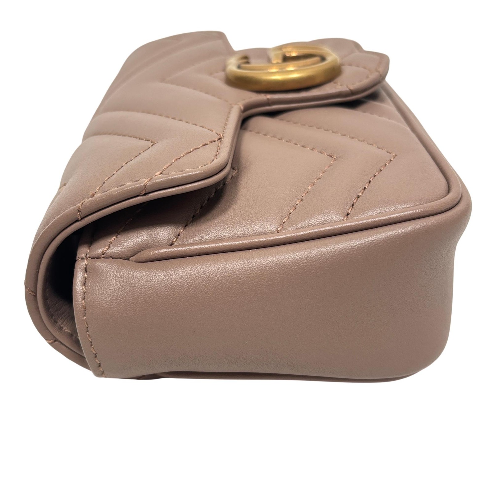 Gucci 476433 GG Marmont Matelassé Super Mini Bag – 6.75″ x 4″ x 1.75″ – 6733