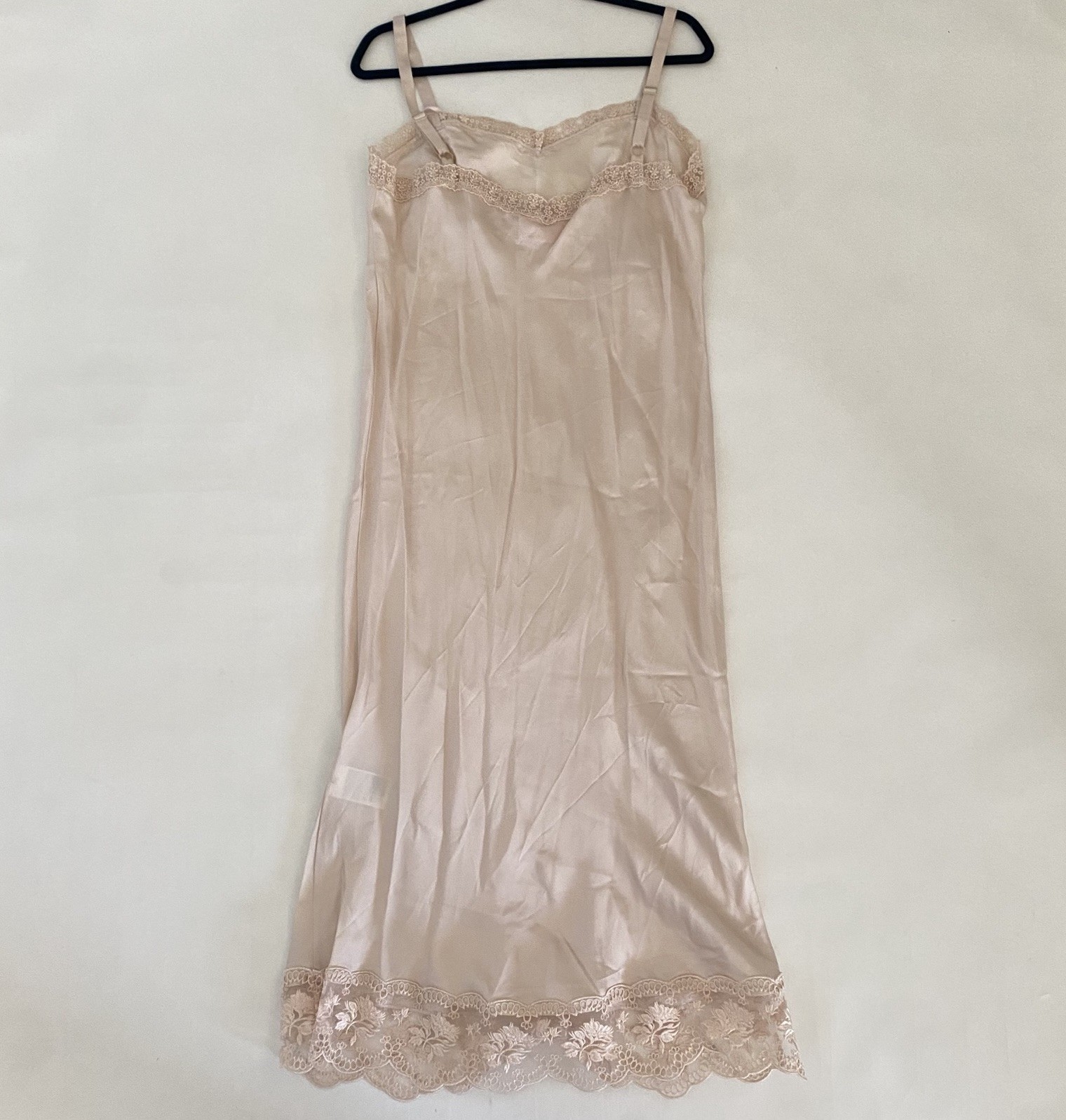 NWT SIMONE ROCHA x H&M Medium Satin Lace Slip Dress Pale Nude Pink NEW