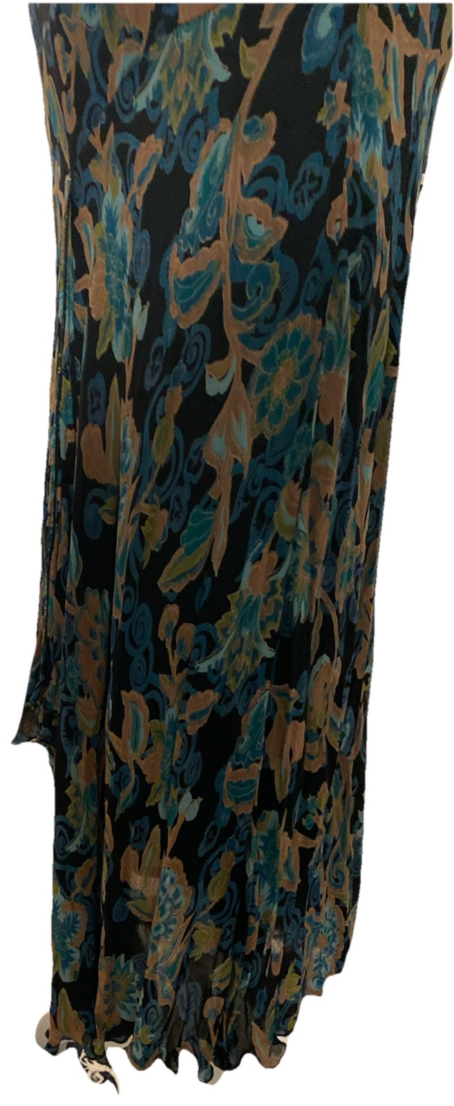Style & Co Maxi Sleeveless Prairie Whimsical Size 12 Dress Floral Lined Fairy