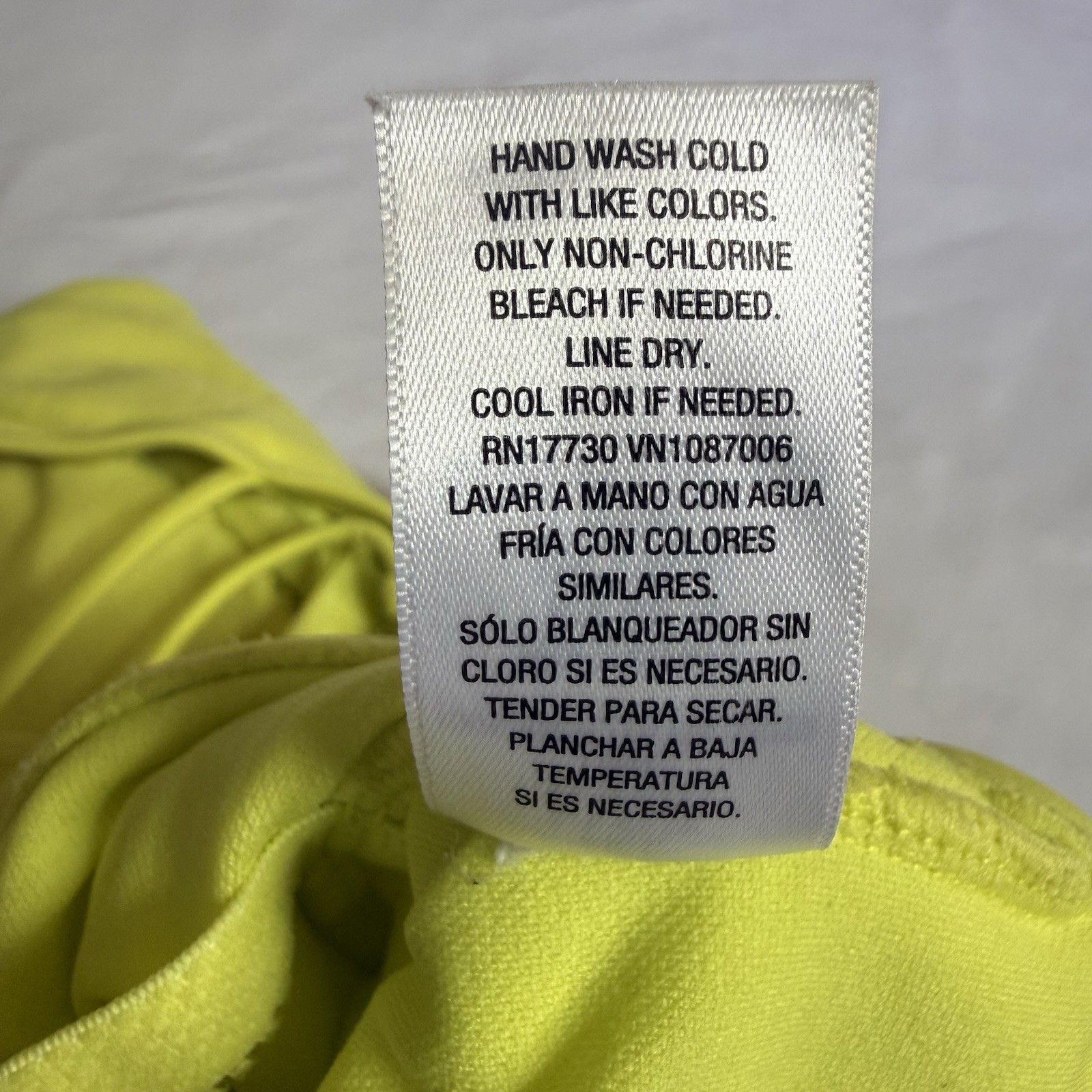Unbranded Women Size L Electric Yellow One-Piece Swimsuit Strappy Back