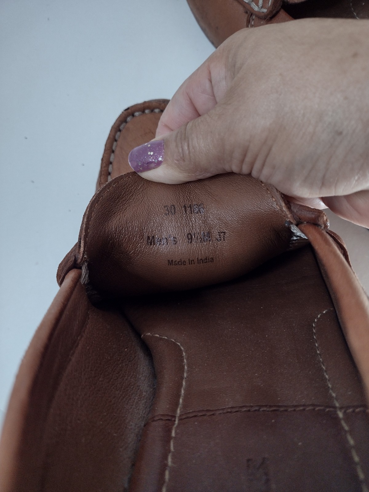 Trask Tan Leather Penny Loafers – Men Size (9.1/2)