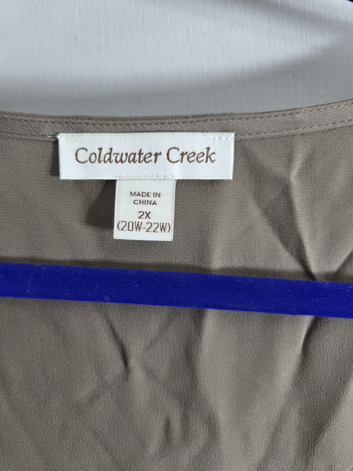 NWT! COLDWATER CREEK Womens 2X Solid Summer Tops Lot Of 4. See Pictures