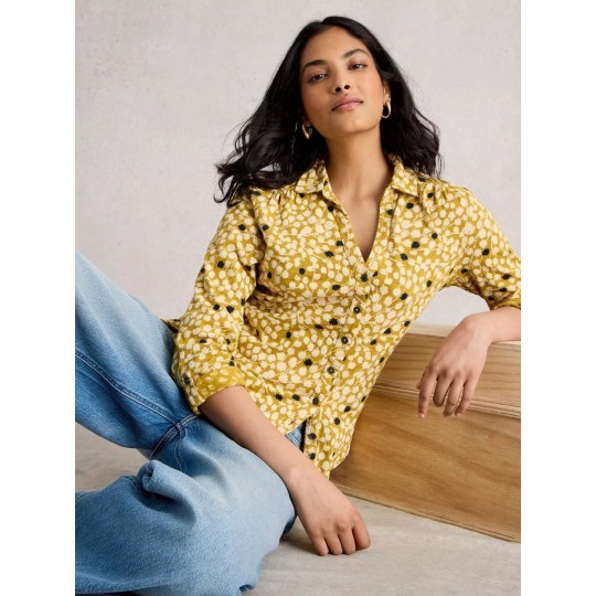 White Stuff Annie Shirt in Chartreuse Multi – Sizes 10 & 16 – BNWT – Was £45