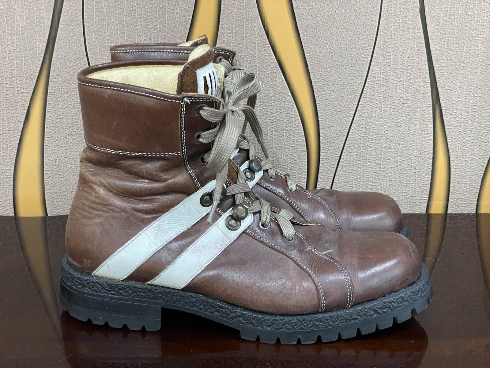 Cesare Paciotti Heroes Lace Up Leather Work Boots Mens Size 9 #A52
