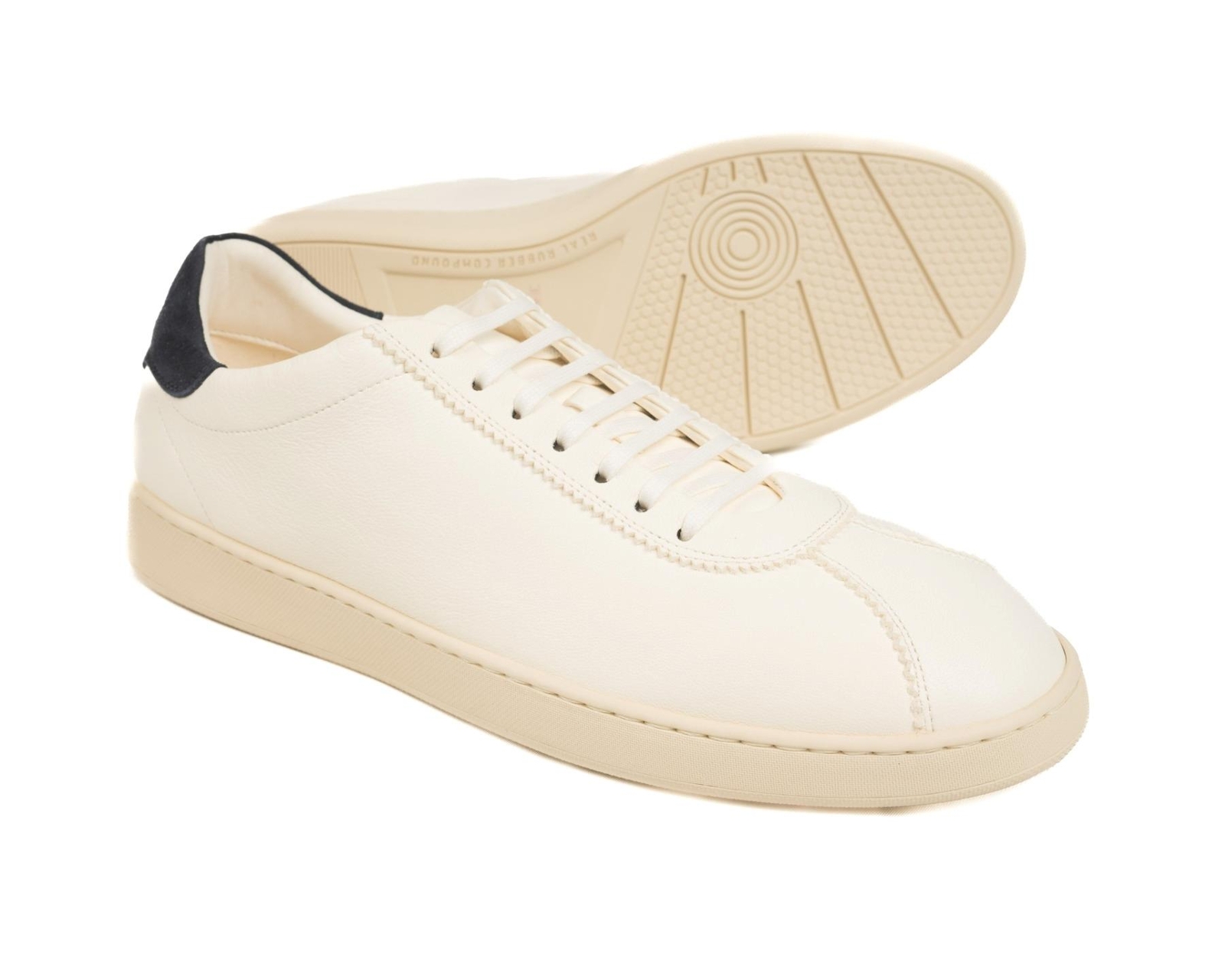 Kiton $1,420 NIB White Blue Suede Goatskin Leather Sneakers Shoes (7 UK) 7.5 US