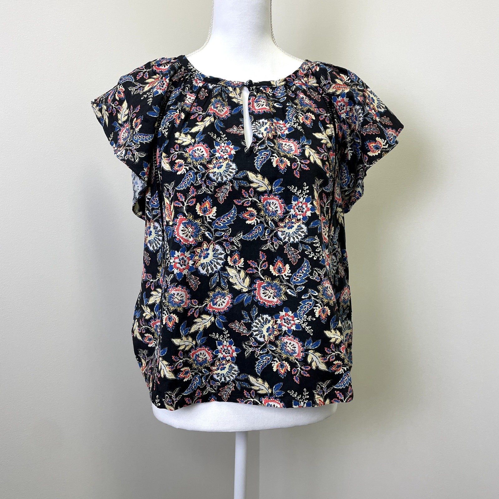 Roan + Ryan Anthropologie Fiona Paisley Top Size S Cottagecore
