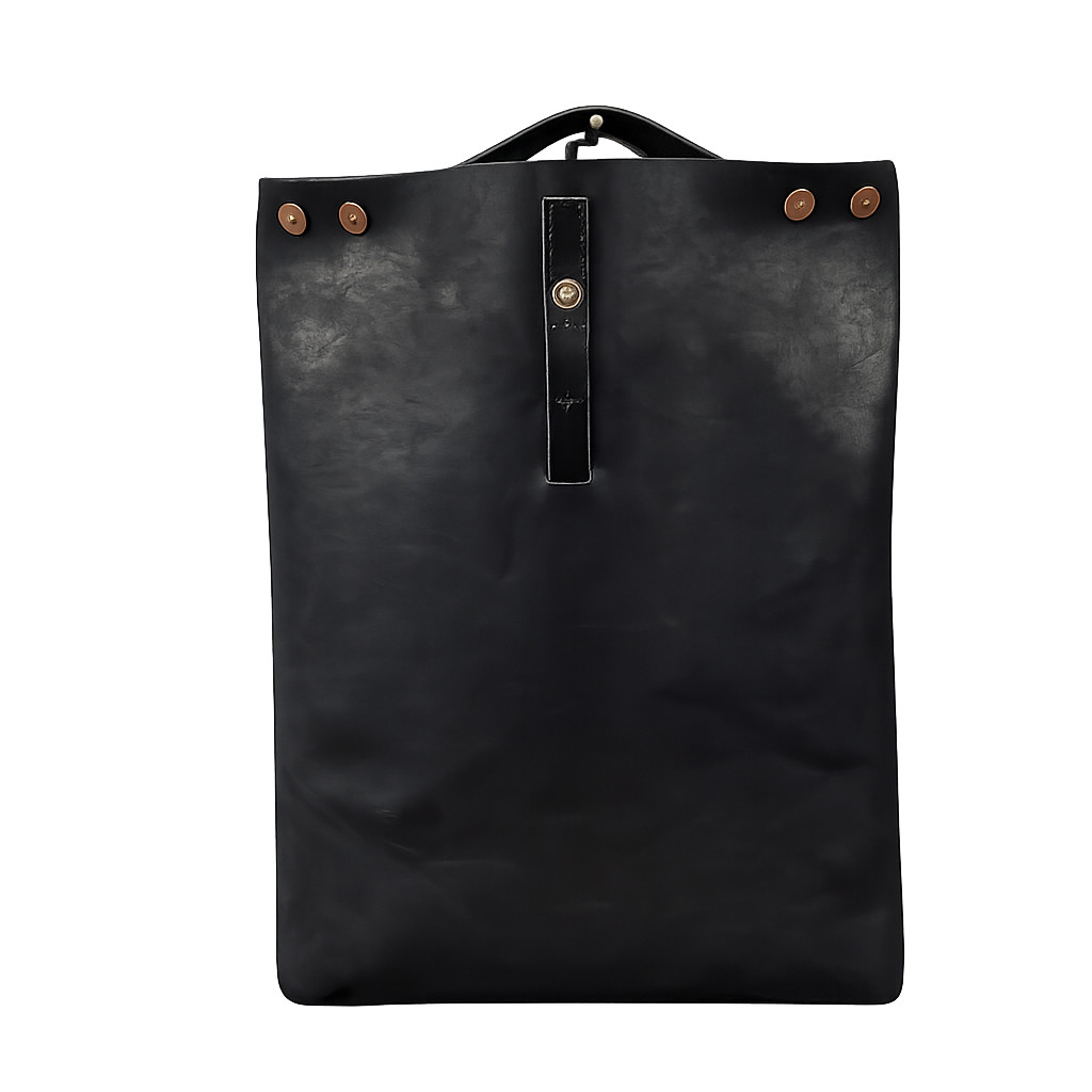 Bag’n’Roll Roll-Up Leather Travel Bag Tote Clutch Handmade in Japan