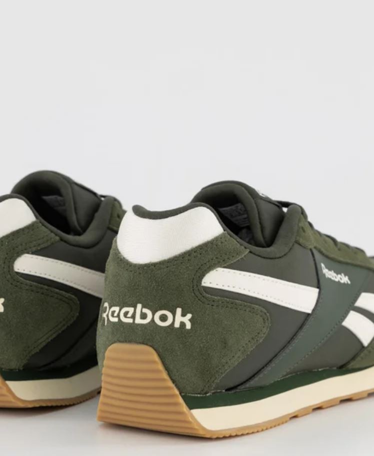 REDUCED | Reebok Glide Low Mens Casual Shoes (D) (Grit Green/Chalk)