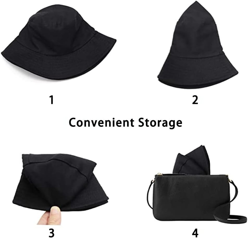 Unisex Bucket Hat Beach Sun Hat Aesthetic Fishing Hat for Men Women Teens, Rever