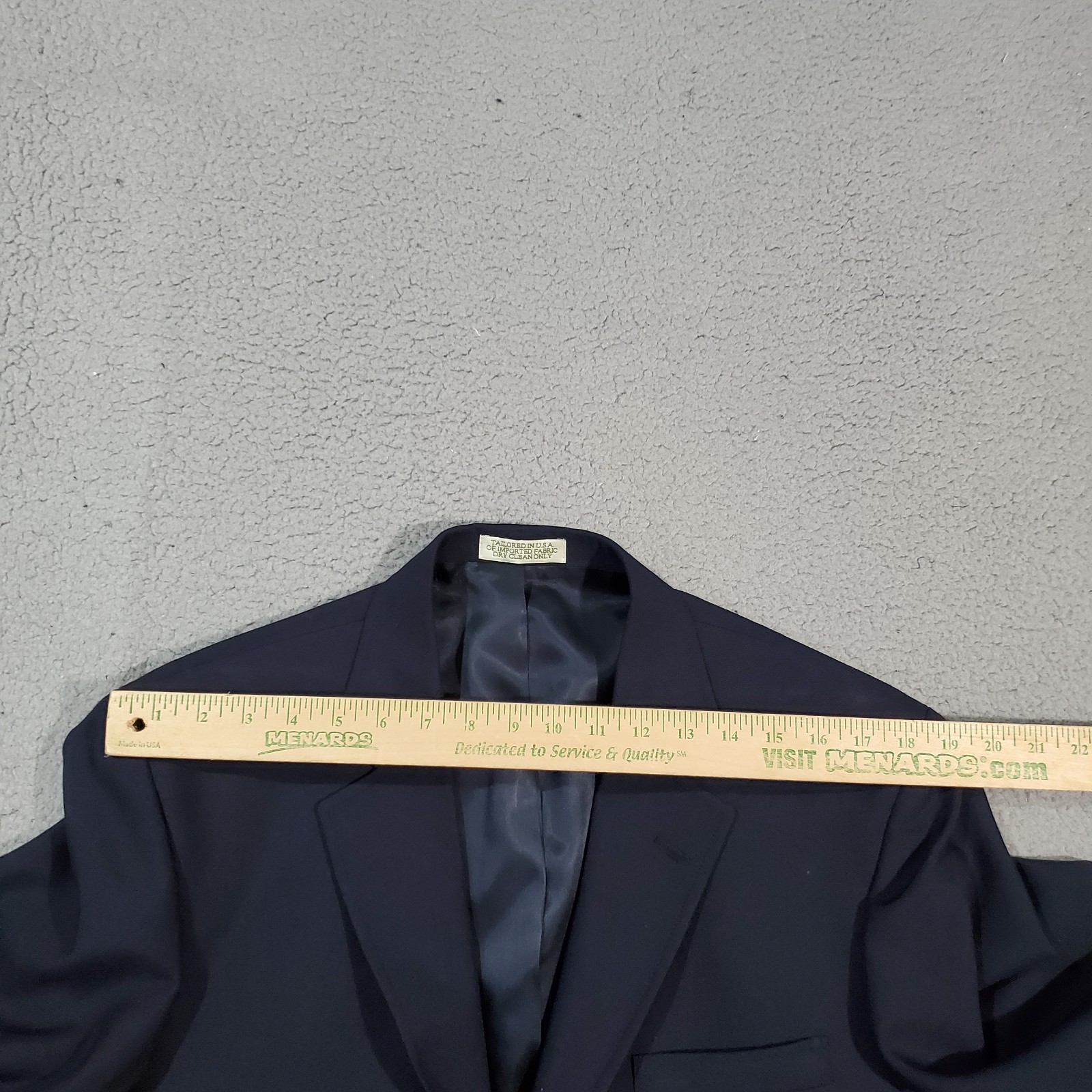 Orvis Blazer Sport Coat Jacket Mens 42R Blue Gold Buttons Worsted Wool Traveler