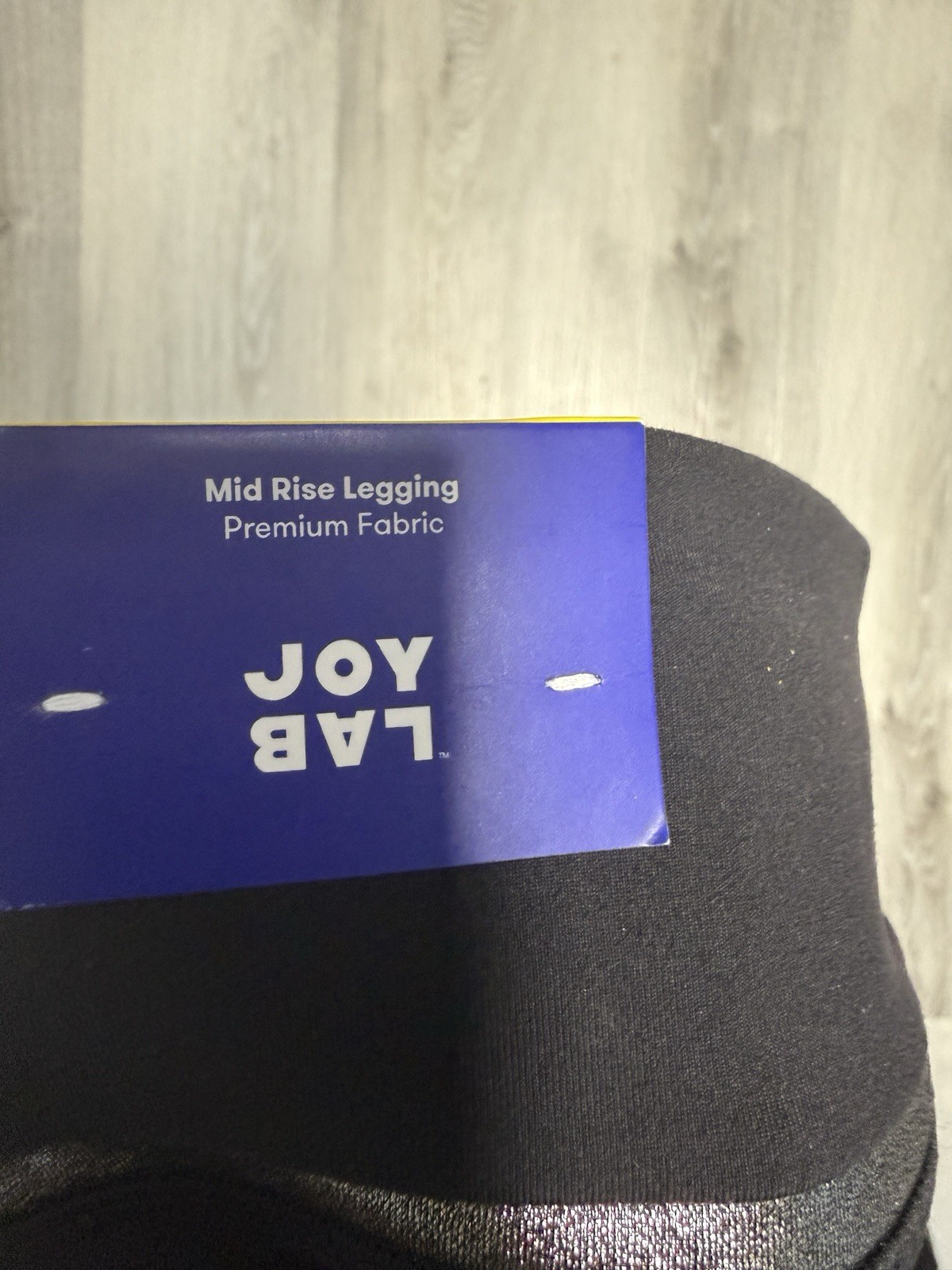 JoyLab Black Leggings with Metallic Silver & Mesh Accents 7/8 Length NWT Small