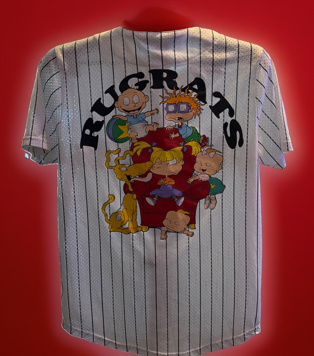 Rugrats Jersey Men’s Small Nickelodeon Baseball Shirt Chucky Tommy