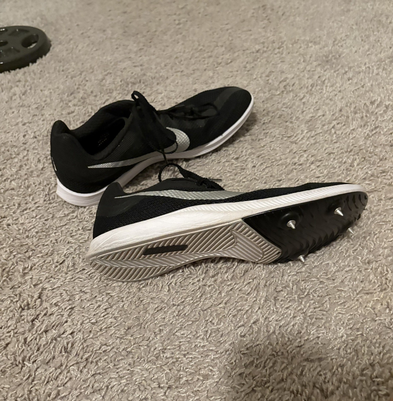 Nike Zoom Rival Distance Black Spikes Men’s Size 10 Track and Field Distance