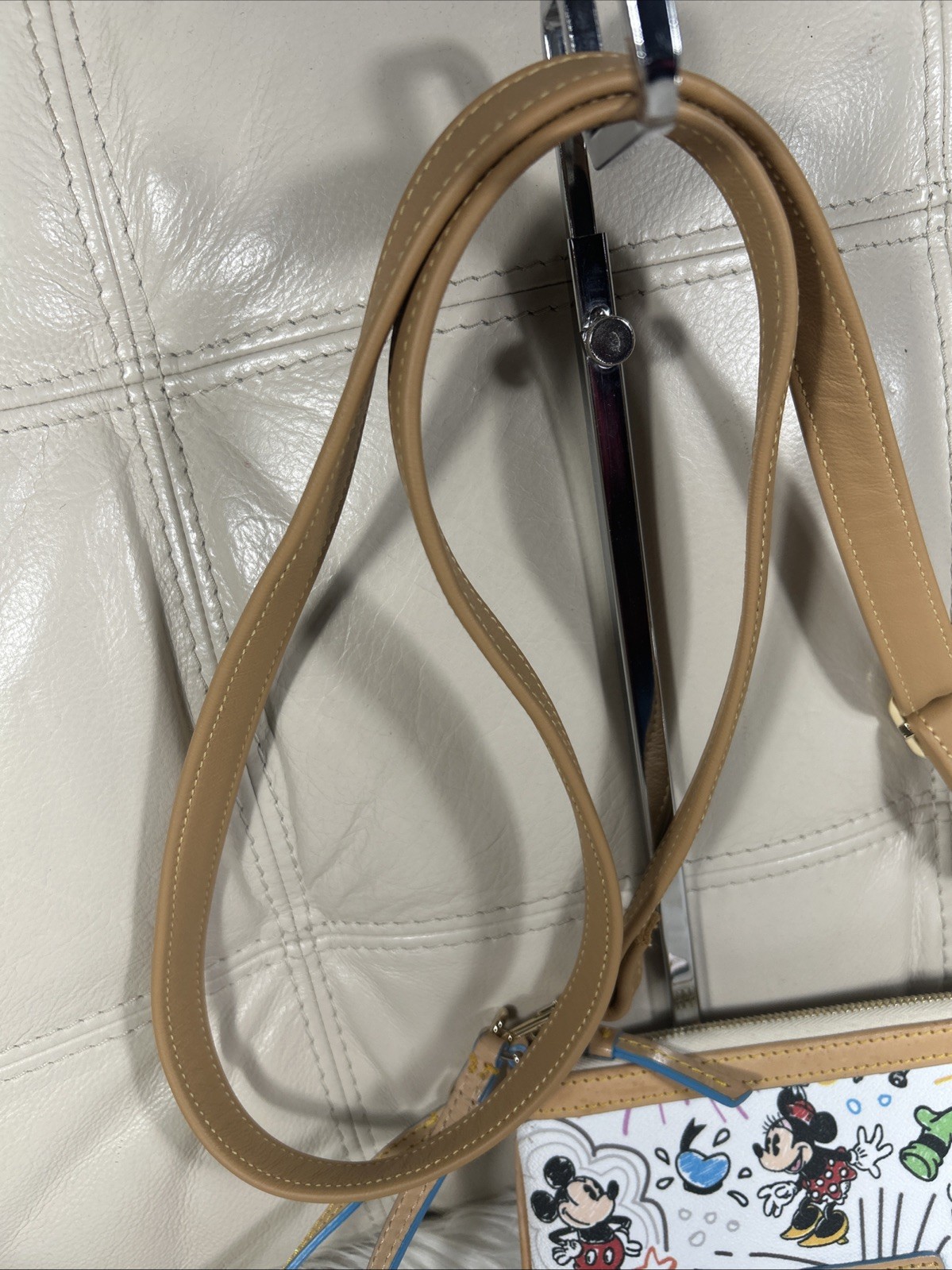 Dooney Bourke Disney Mickey Mouse Minnie Wristlet And Added Mautto Strap!