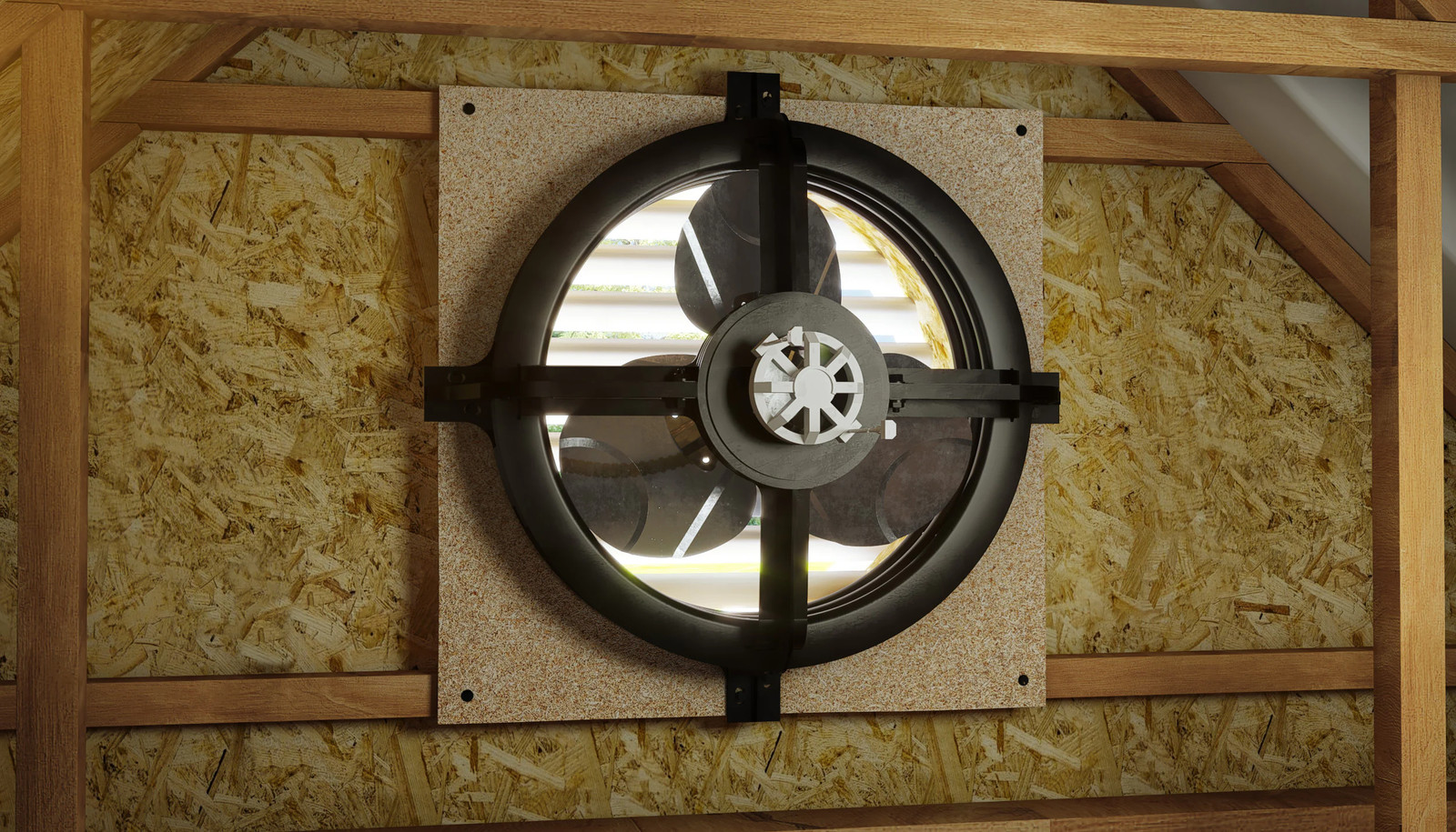 Air Vent 17.875-in dia Solar Gable Vent Fan|5646