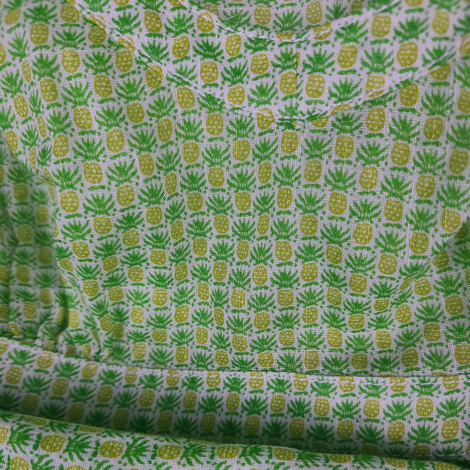 J CREW Ladies Sleeveless Blouse Size 0 Green Pineapple Empire Deep U Neck NWT!