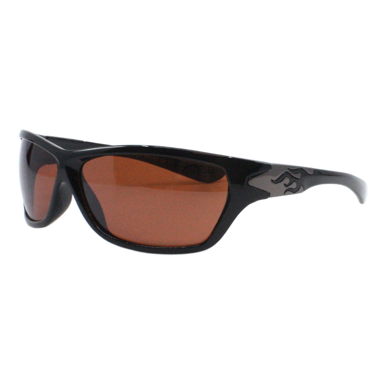 Choppers Flame Sunglasses Men’s Biker Wrap Around UV400 Protection