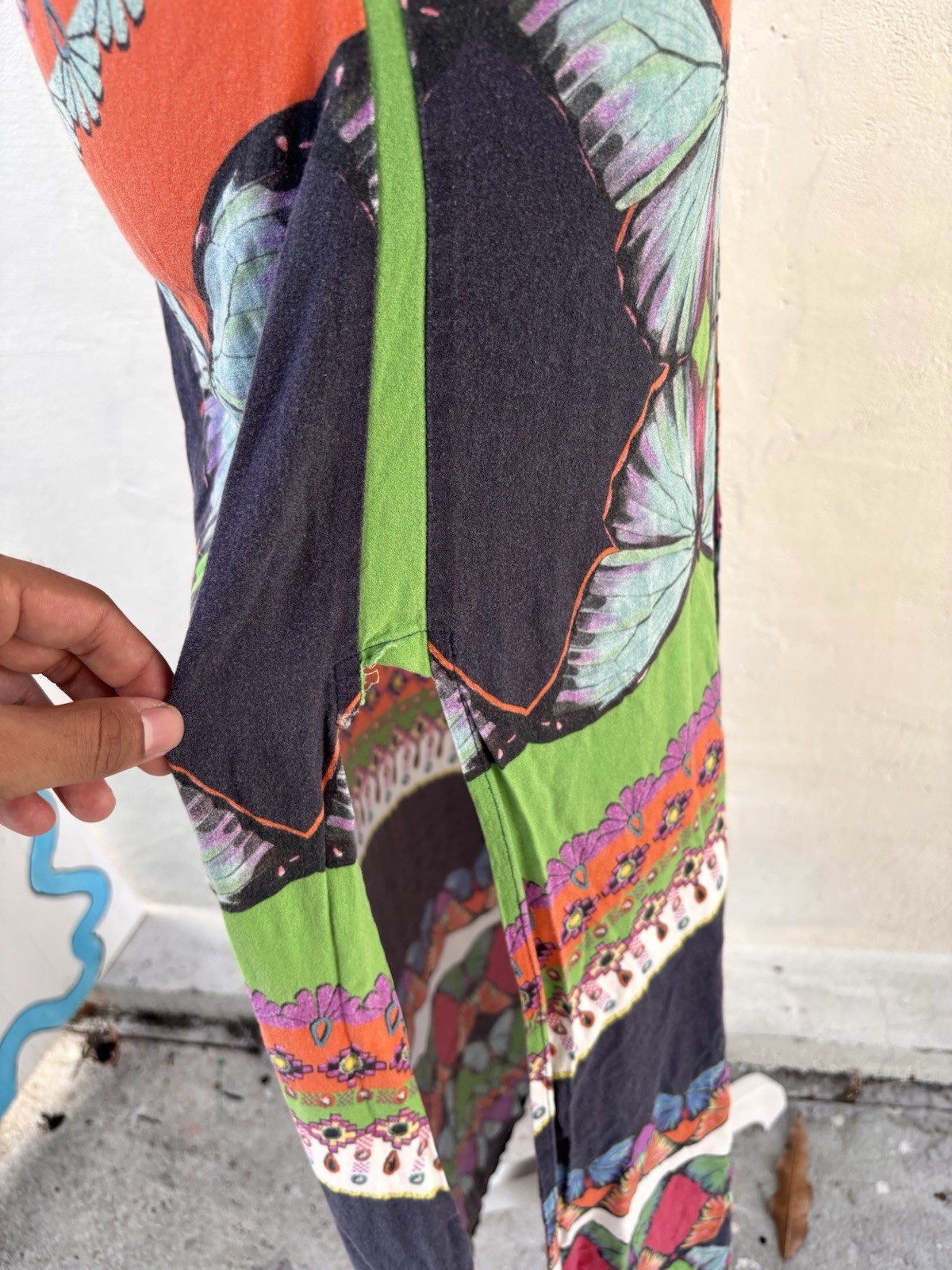Farm Rio Multi-patterned Butterfly Print Long Maxi Skirt Drawstring Waist Size S