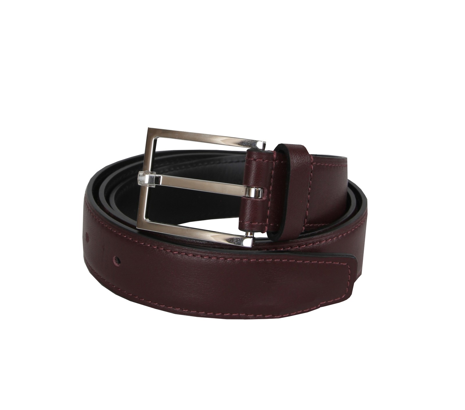 John Lobb Burgundy Red Calf Leather Belt – (JL74262)