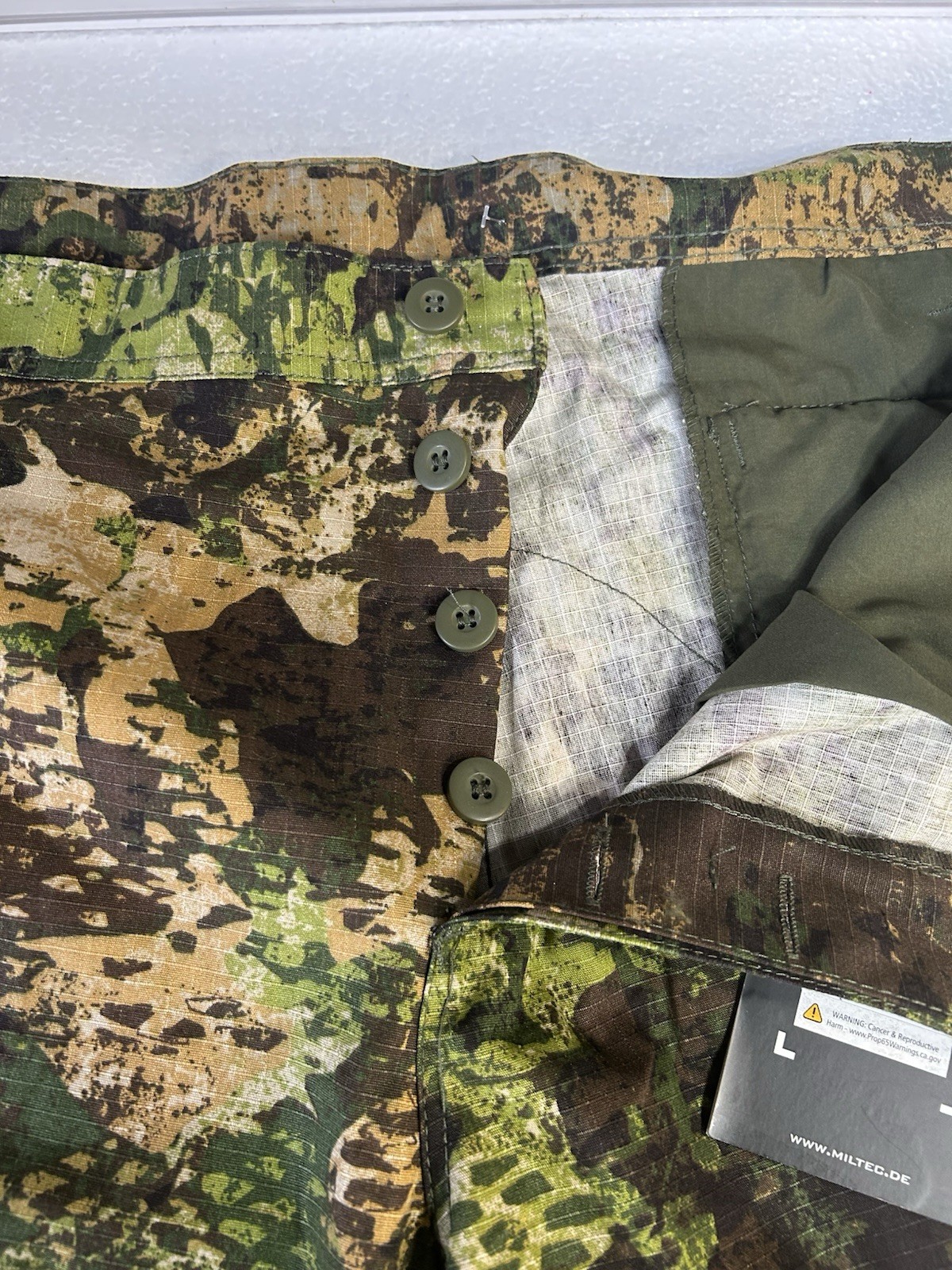MIL-TEC Military US BDU field pants WASP camouflage trousers adjust waist XXL NW