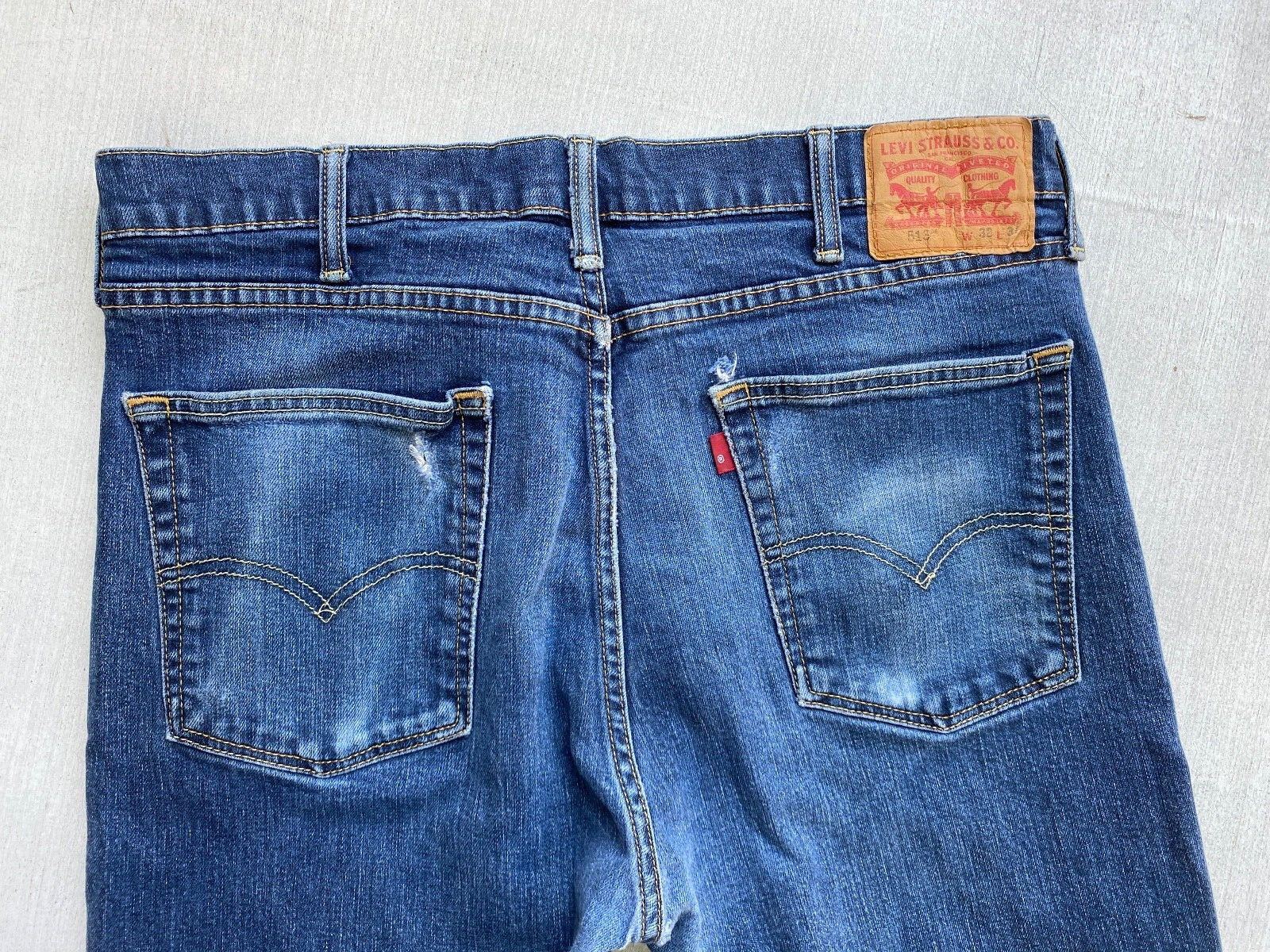 LEVI’S 513 Jeans Men’s 36 Waist 32 Length Measured 12 Front Rise 15.5 Back Rise