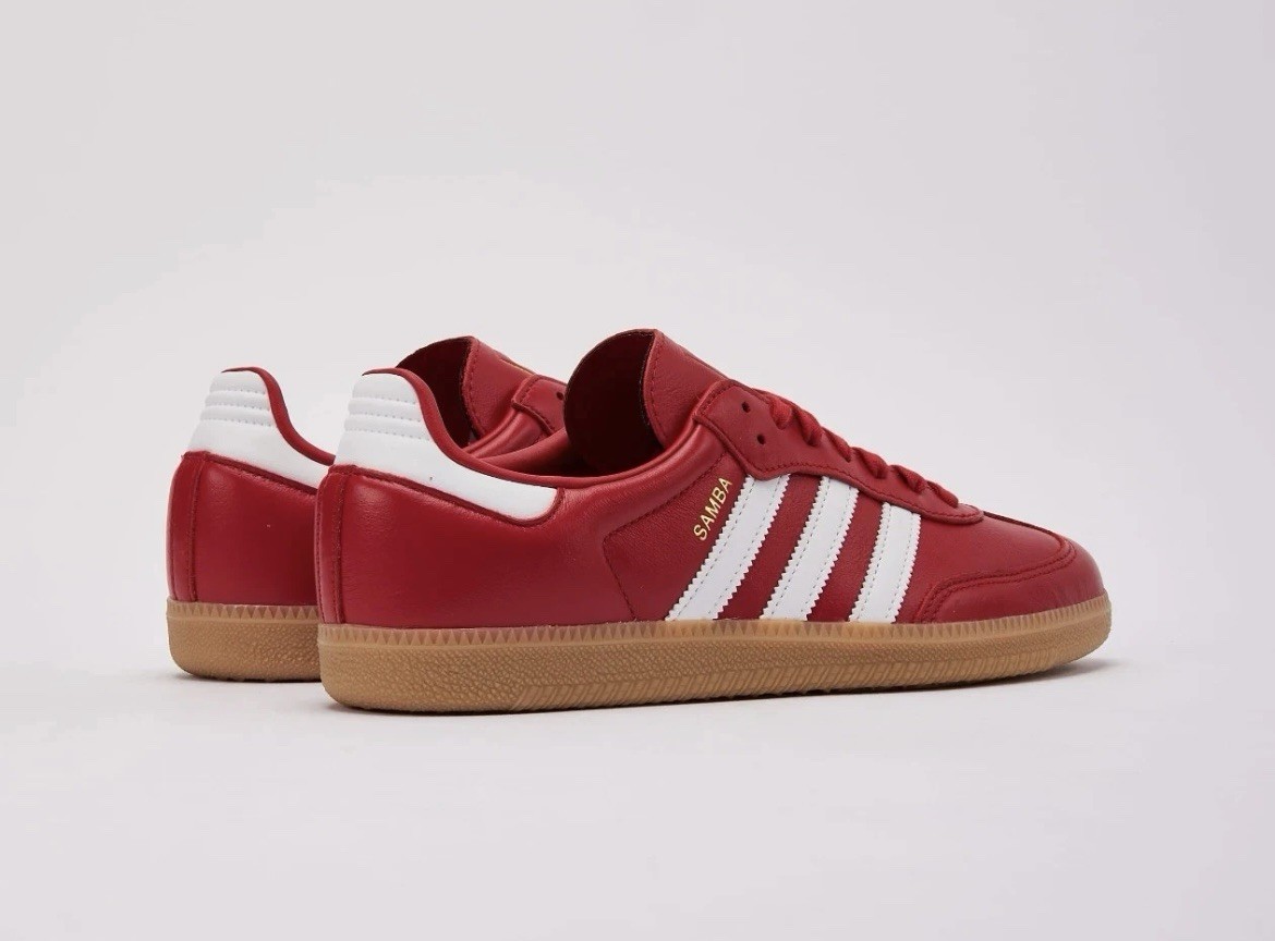 adidas Samba OG Better Scarlet Red White Gum Men’s Sneakers JR0881 NEW
