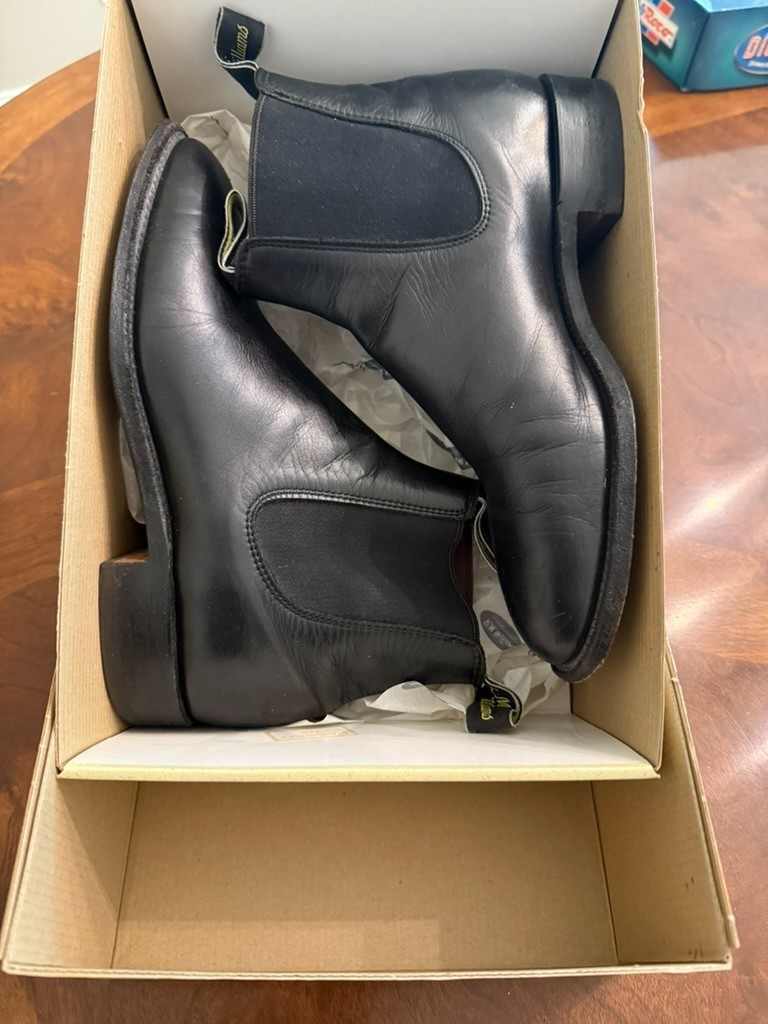 RM Williams Comfort Craftsman Black Chelsea Boots AU 6.5 G US 7.5 D Vintage 1997