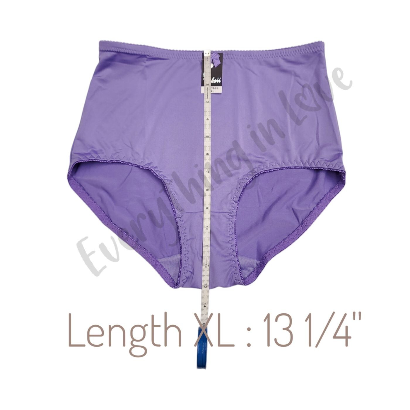 Wakoii Mid-High Waist Stretch Nylon Breathable Full Coverage Satin Brief Panties