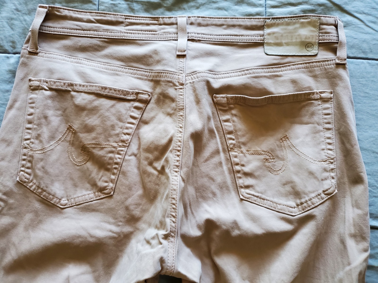 AG Los Angeles Men’s Pants Size 34×34 In Tan Color 97% Cotton 3% Elastane