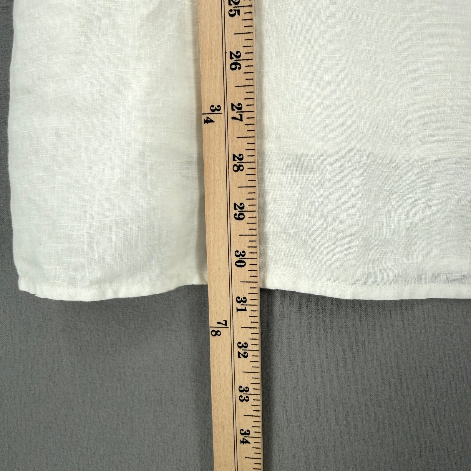 RESET by Jane Linen Mini Dress Womens Medium White Casual Travel Beach Pool