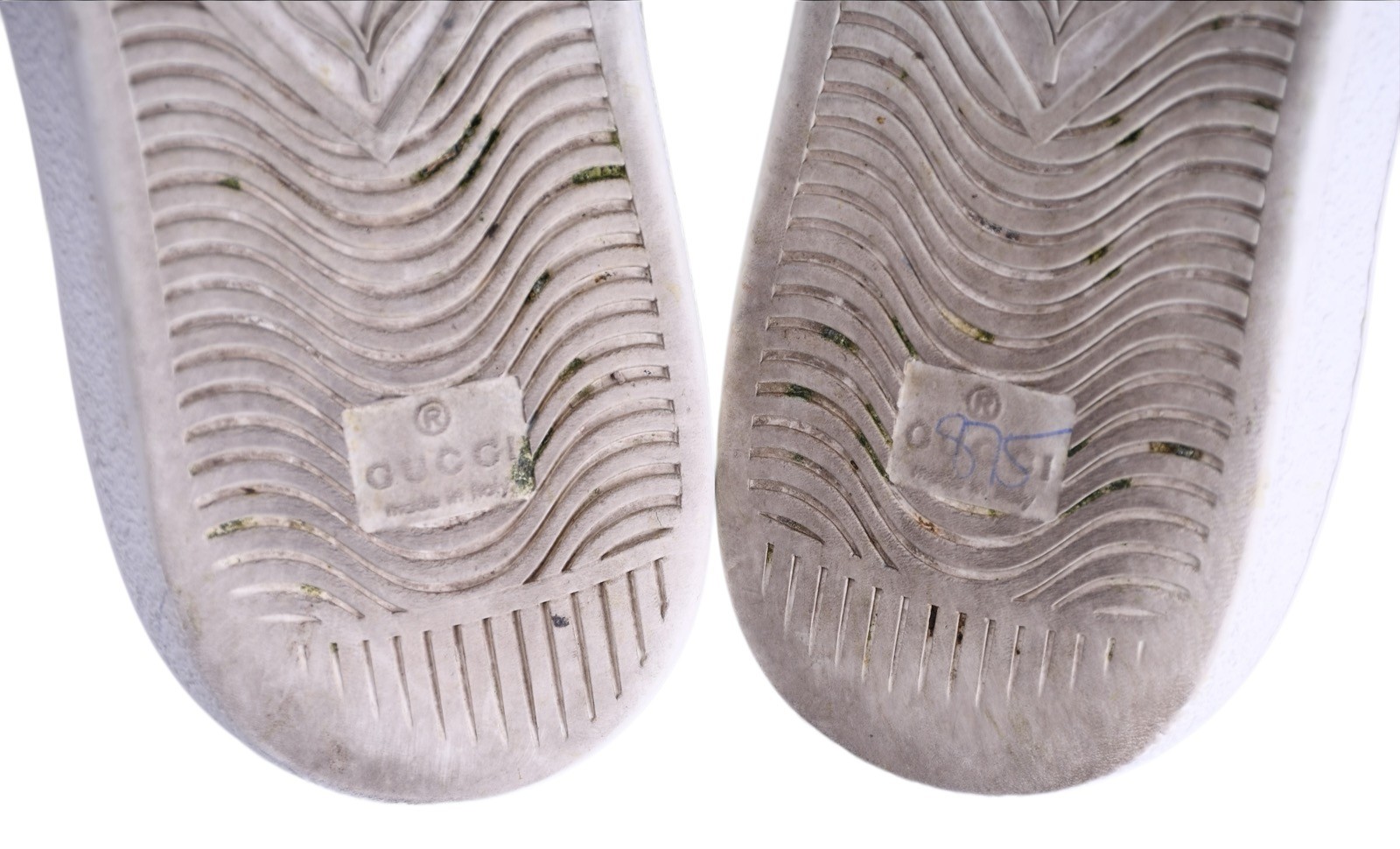 Gucci Ace Bee Star Sneakers Whie Leather Web Stripe Mens UK 9 – US 10