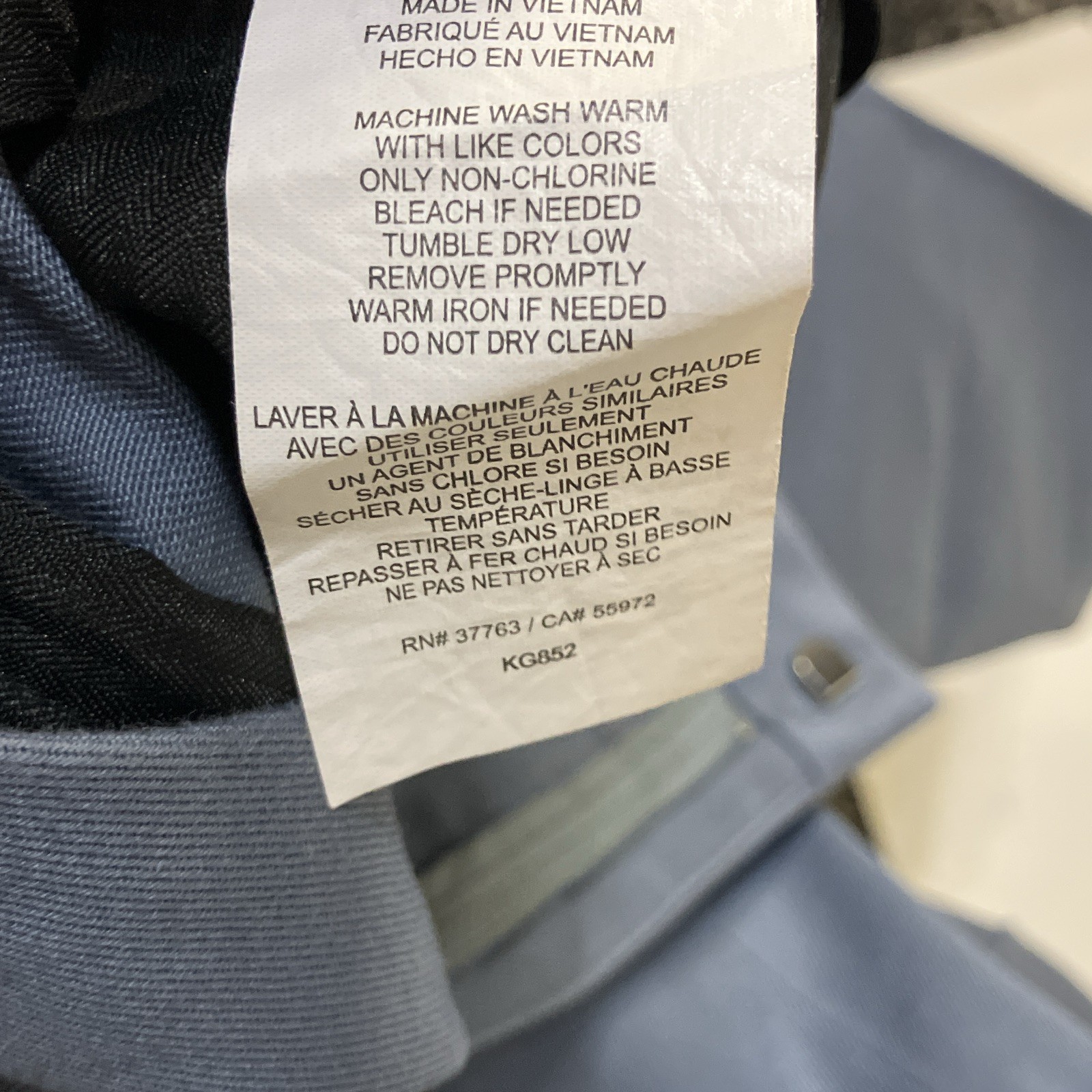 Perry Ellis Portfolio Men’s Blue Cotton Solid Pleated Dress Pants 32W