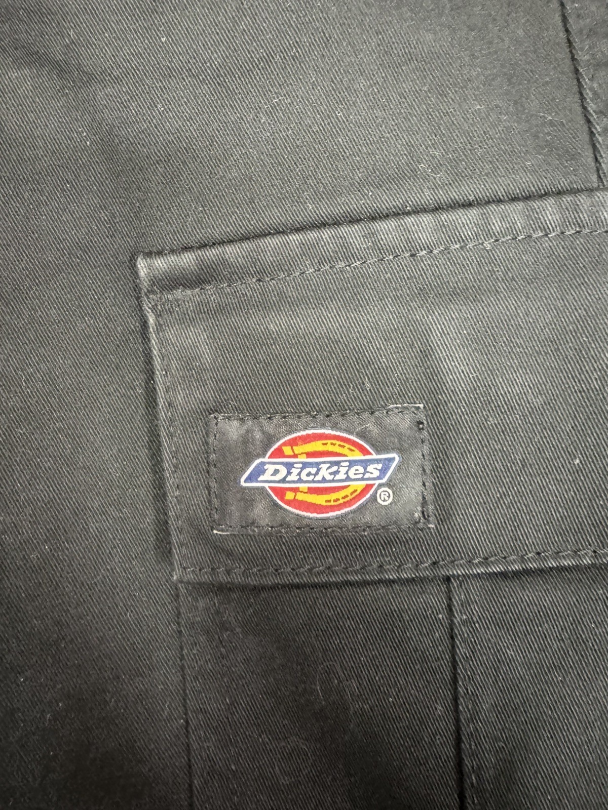 Dickies Cargo Pants Mens 26 R Black Relaxed Fit Canvas Workwear Utility Pockets