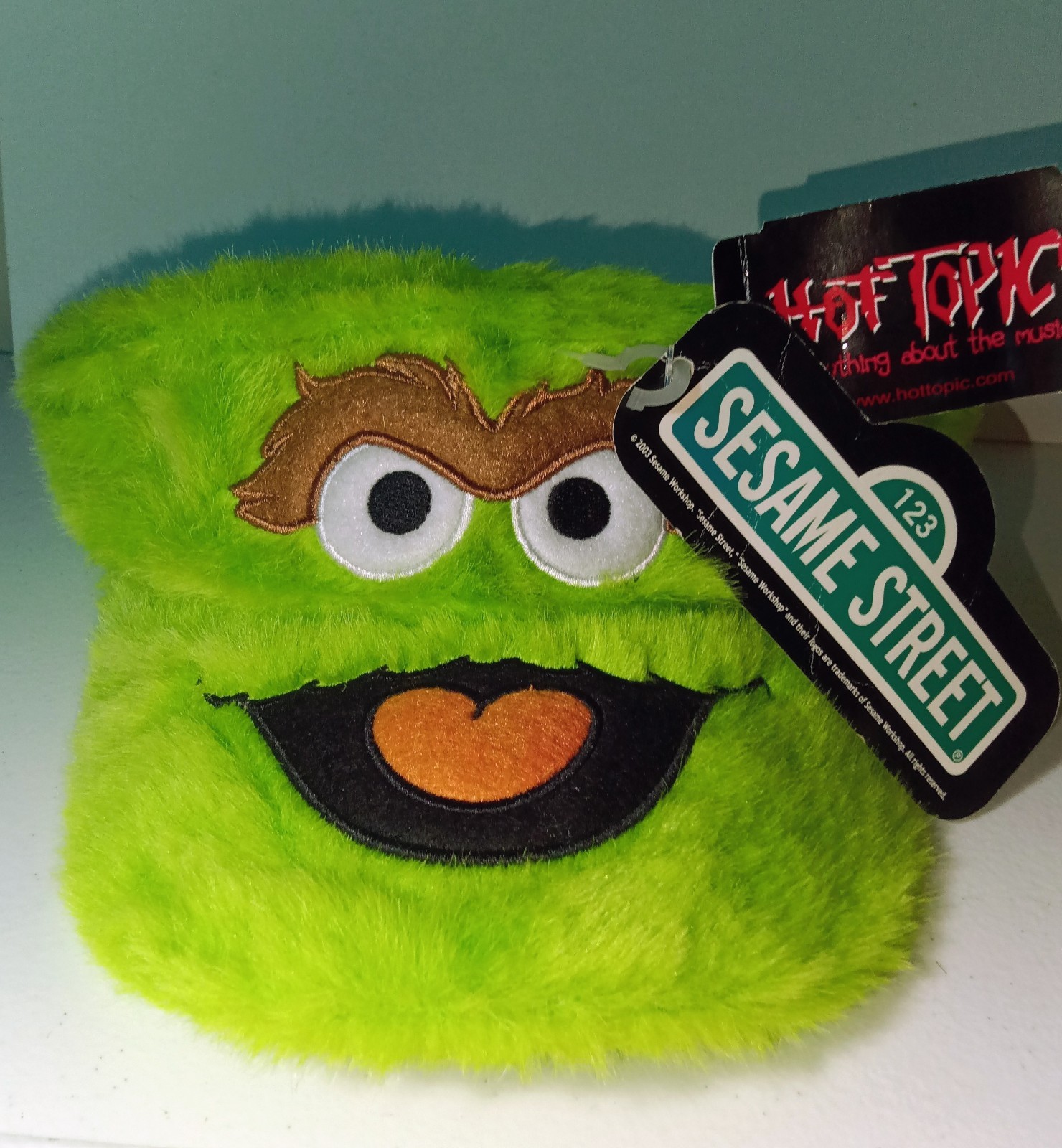 Oscar The Grouch/ Sesame Street Hot Topic Furry Visor/ Adjustable!
