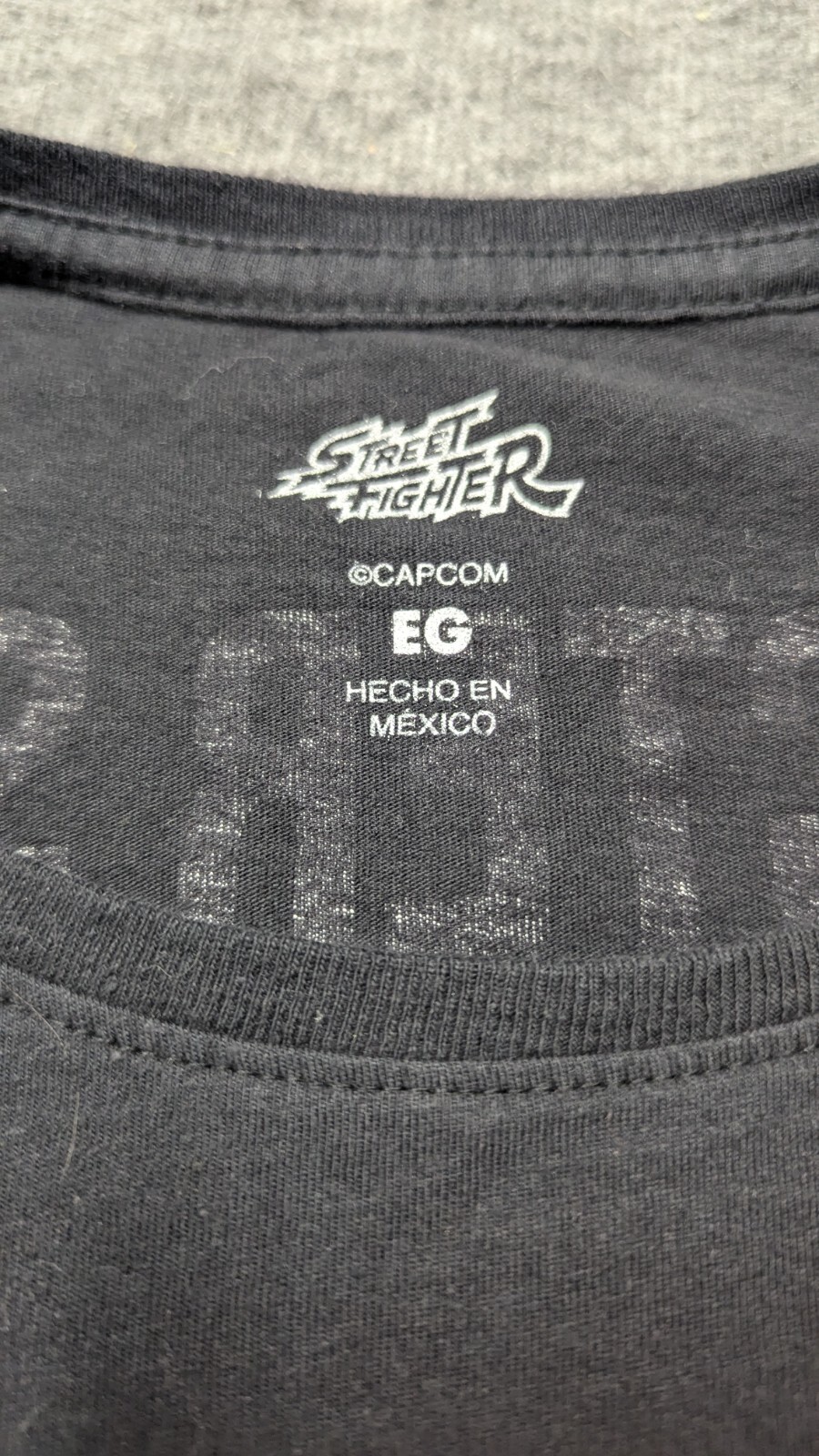 Street Fighter Shirt Mens Extra Large Black Capcom Character Select Graphic