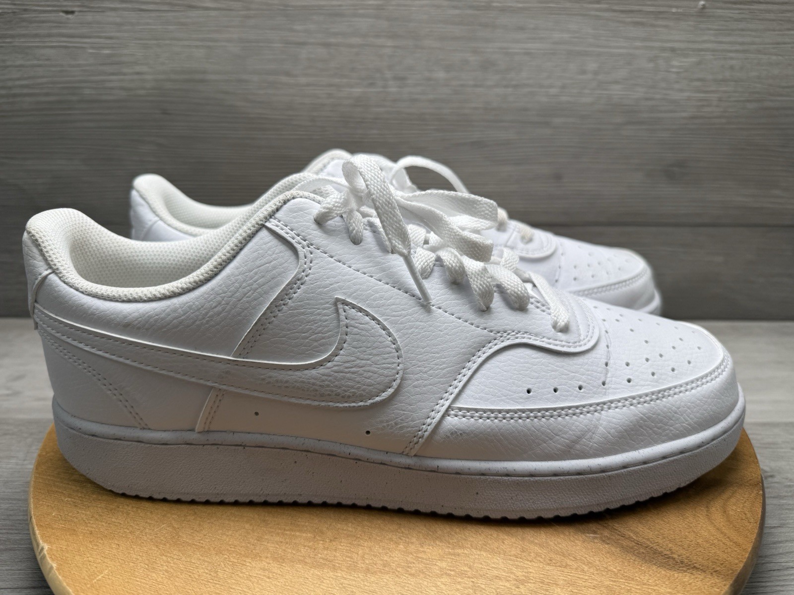 Nike Men’s Court Vision Low NN White Sneakers Shoes, DH2987-100 Men’s 11