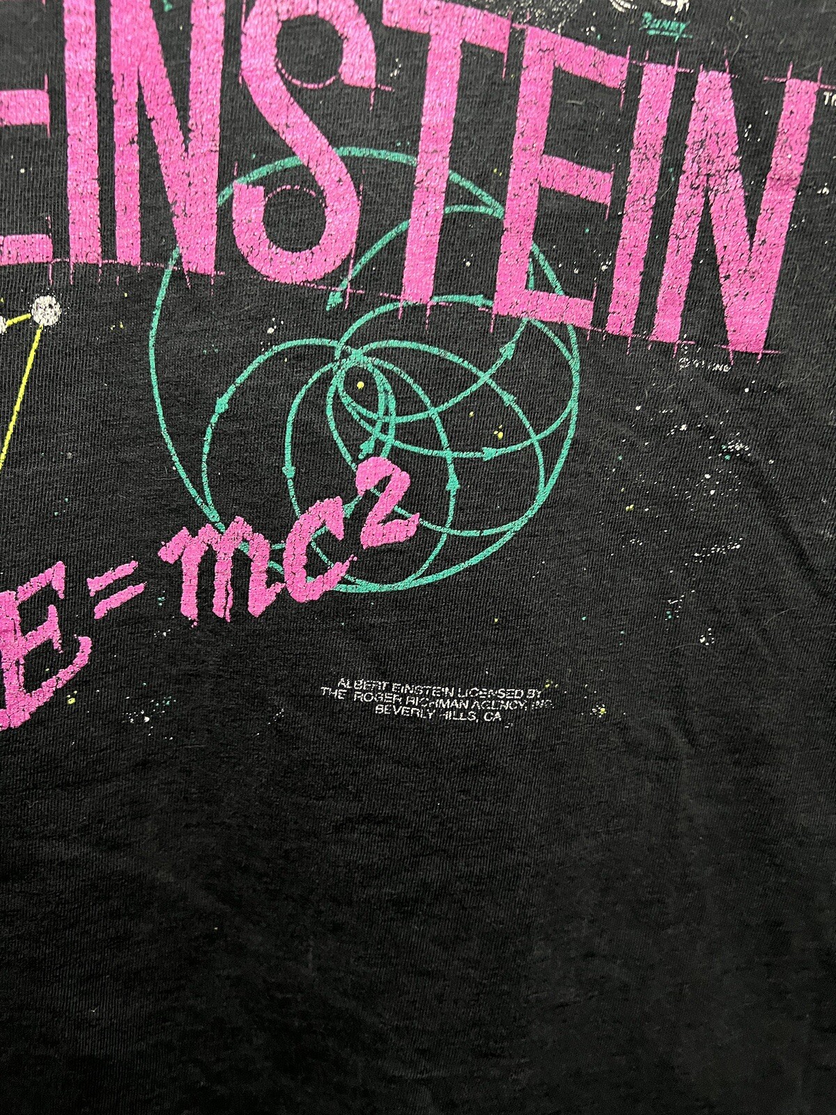 Vintage 90’s Albert Einstein T-Shirt Single Stitch Promo Tee Medium USA Made SEE