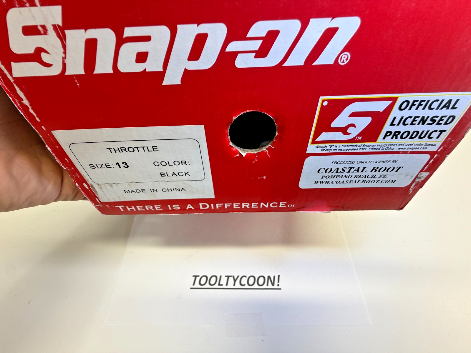 SNAP-ON Tools NEW Throttle Lace Up Shop Shoes BLACK US13 MENS