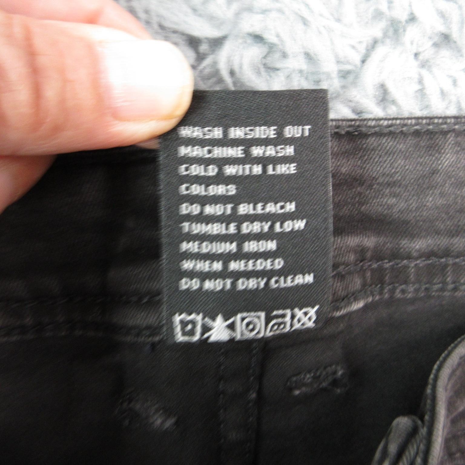 Tpj Jeans Mens 38×33 Black Athletic Straight Charcoal Wash Denim Stretch Comfort