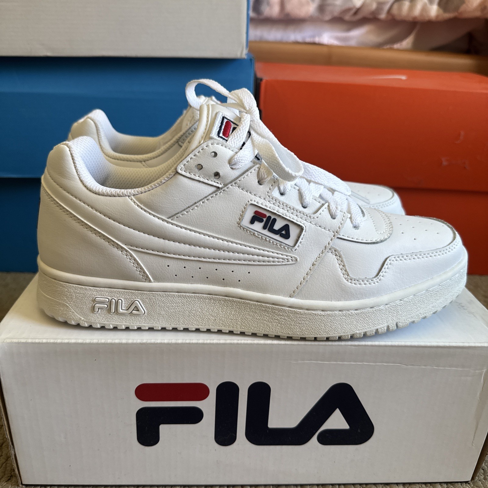 Fila T-2 Snow White Men’s Tennis Shoes Size 10
