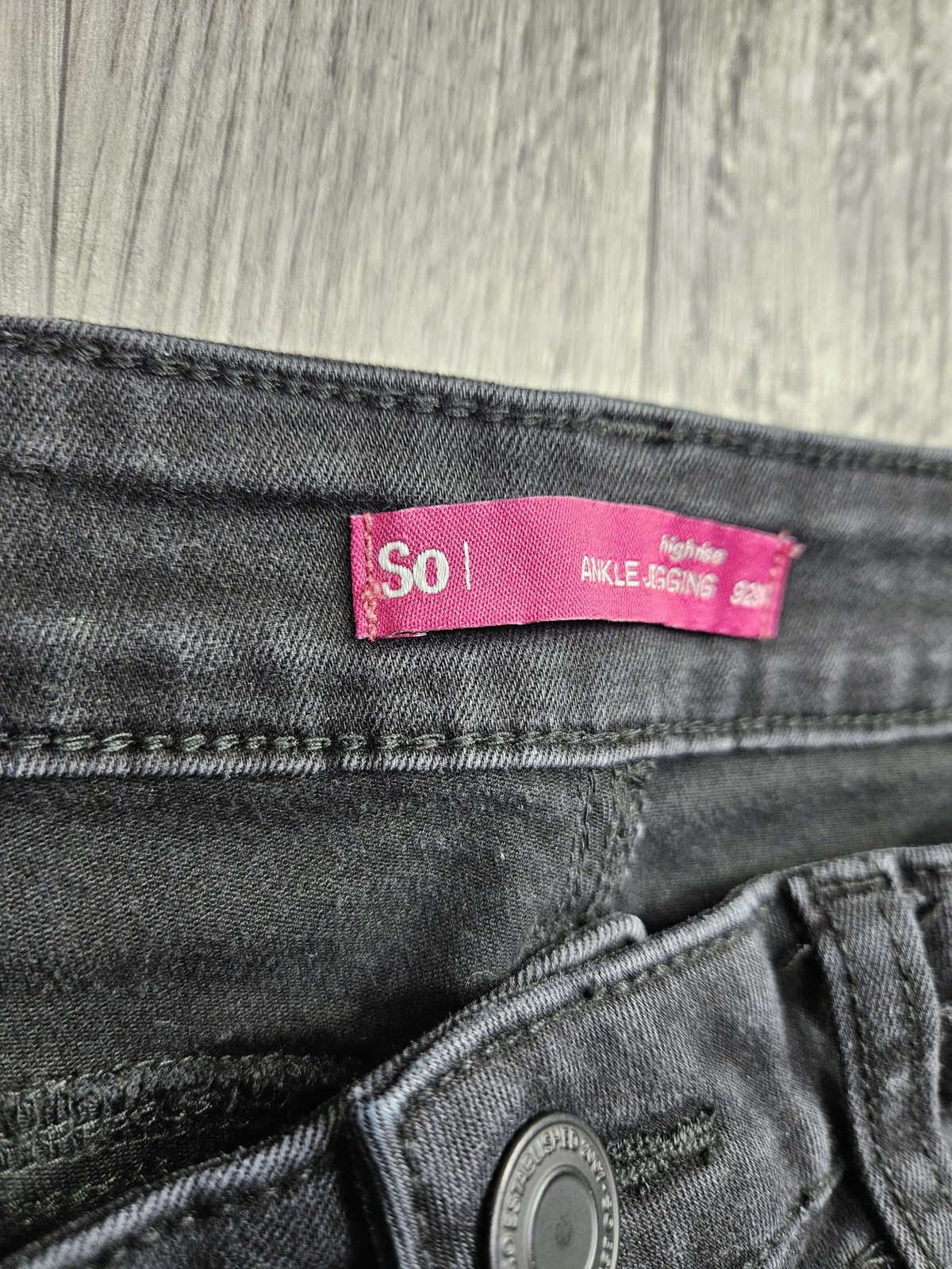 SO Ankle Jegging Womens 9 Black High Rise Stretch Skinny Jeans Pants Jeggings