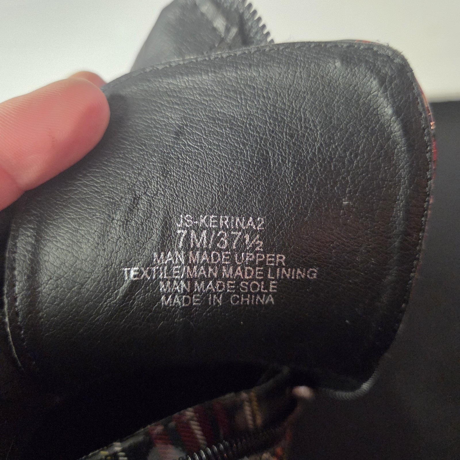 Jessica Simpson KERINA 2 Plaid Patent Leather Women’s 7 Strap Buckle Combat Boot