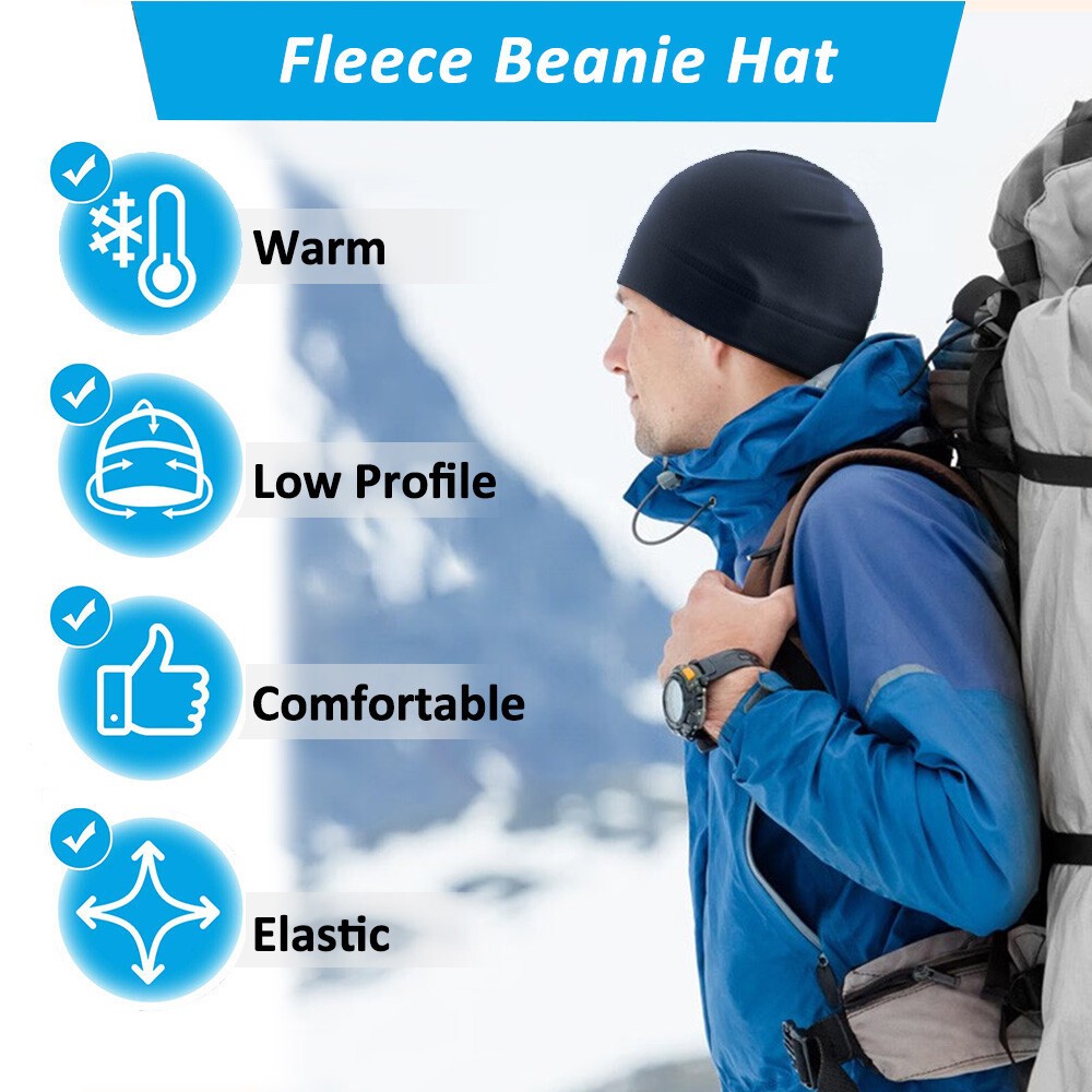 Tactical Skull Cap Winter Warm Fleece Windproof Ski Unisex Military Beanie Hat